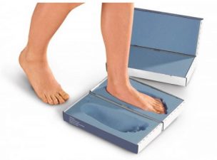 Foam box for foot measuring